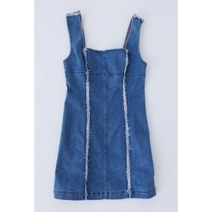 Urban Outfitters frayed denim dress